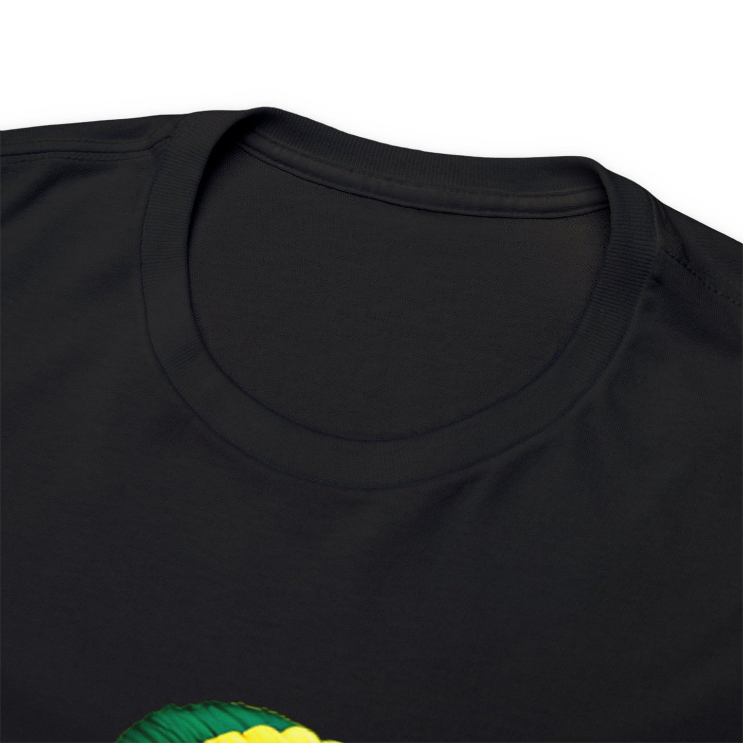 Black Man Jamaican Colors T-shirt - Unisex Heavy Cotton Tee