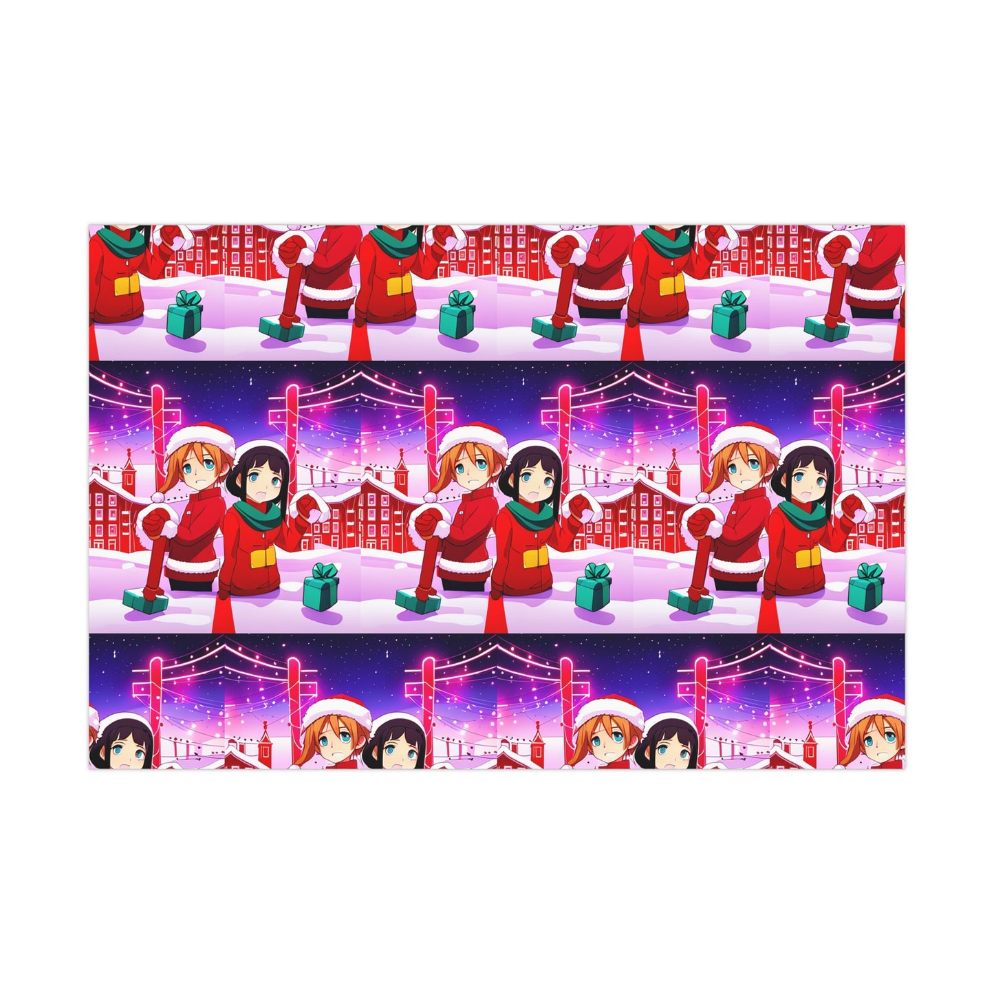 Anime Christmas Gift Wrapping Paper